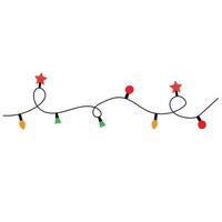 Christmas lights Vector