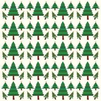 Christmas tree seamless pattern vector