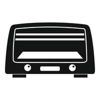 Microwave oven icon, simple style vector