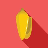 Shell icon, flat style vector