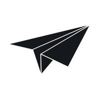 Paper plane icon, simple style vector