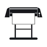 Large format inkjet printer icon, simple style vector