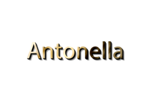 maqueta de nombre antonella 3d png