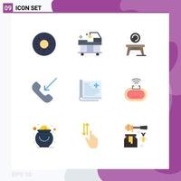 9 Creative Icons Modern Signs and Symbols of report history table healthcare outgoing Editable Vector Design Elements