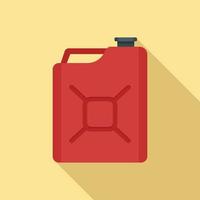 Gas canister icon, flat style vector