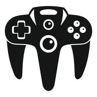 icono de controlador de juego futurista, estilo simple vector