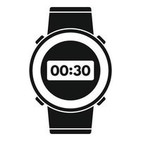 icono de reloj submarino, estilo simple vector