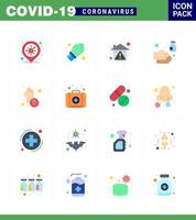 25 conjunto de iconos de emergencia de coronavirus diseño azul como jabón desinfectante casa mano quedarse en casa coronavirus viral 2019nov elementos de diseño de vectores de enfermedad