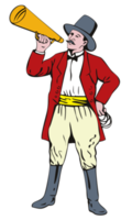 Ringmaster with Bullhorn png