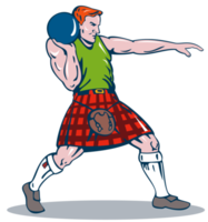 Scottish Playing Shotput png