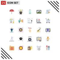 25 Universal Flat Colors Set for Web and Mobile Applications file hobby diet hobbies image Editable Vector Design Elements