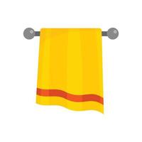Bathroom towel icon, flat style vector