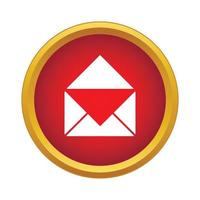 Email icon, simple style vector