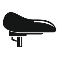 Bike seat icon, simple style vector