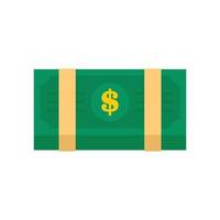 Dollar pack icon, flat style vector