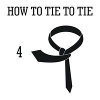 Make tie icon, simple style vector