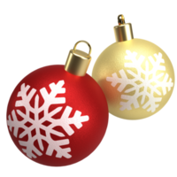 The  Christmas ball 3d rendering png image