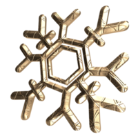 The  snowflake 3d rendering png image