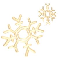 The  snowflake 3d rendering png image