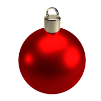 The  Christmas ball 3d rendering png image