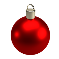 die weihnachtskugel 3d-rendering png bild