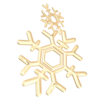 The  snowflake 3d rendering png image