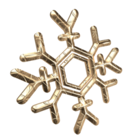 The  snowflake 3d rendering png image