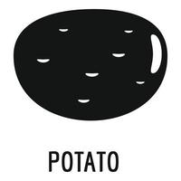 Potato icon, simple style. vector