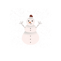 a snowman wearing santa hat, Christmas snow, snowballs png
