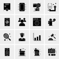 16 Universal Business Icons Vector Creative Icon Illustration to use in web and Mobile Related project