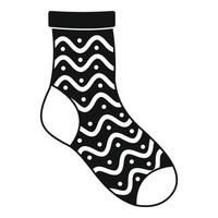 Nice sock icon, simple style vector