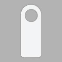 Door tag icon, realistic style vector