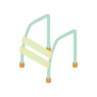 Walking frame icon, cartoon style vector