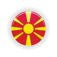 circulo de icono de macedonia vector