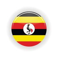 Uganda icon circle vector