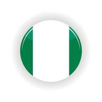 Federal Republic of Nigeria icon circle vector