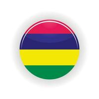 Mauritius icon circle vector