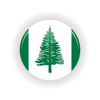 Norfolk Islands icon circle vector