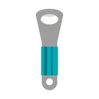 Beer bottle opener icon, flat style vector