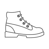 icono de hombres oxfords, estilo de esquema vector