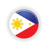 círculo de icono de filipinas vector