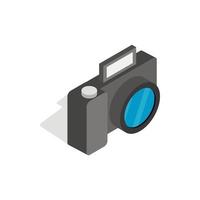 Camera icon, isometric 3d style vector