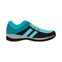 Blue sneaker icon in flat style vector