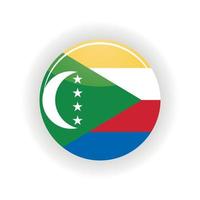 Union of the Comoros icon circle vector