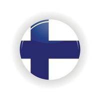 círculo de icono de finlandia vector