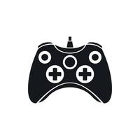Video game controller icon, simple style vector