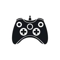 Video game controller icon, simple style vector