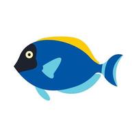 Surgeon fish icon, flat style vector