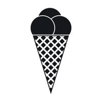 icono de helado, estilo simple vector