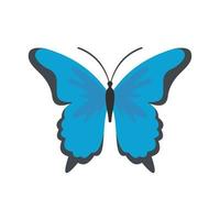 Insect butterfly icon, flat style. vector